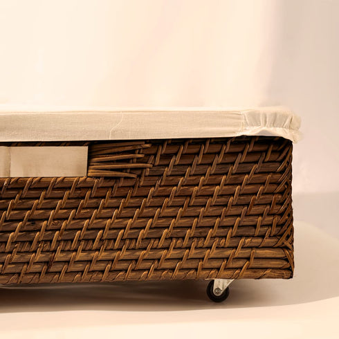 Wicker Under Bed Storage Large with Wheels - 3 colours! - Coastal Villa Homeware